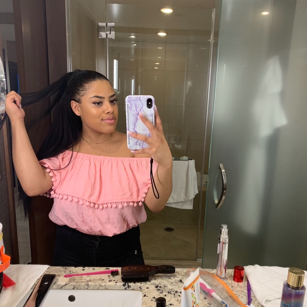 Fringe pink top